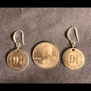 HP 9 3/4 earrings